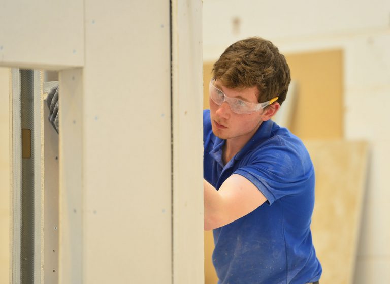 plastering