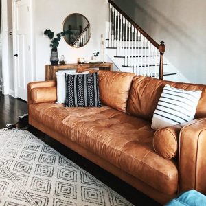 Leather sofas are still a popular choice